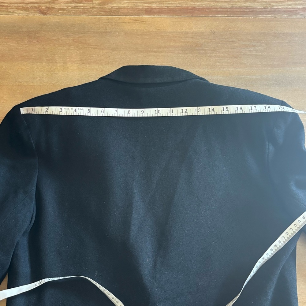 David Eliot Bruxelles Collection Vintage Women's Wool Oversized Blazer, Black, M - Picture 9 of 11